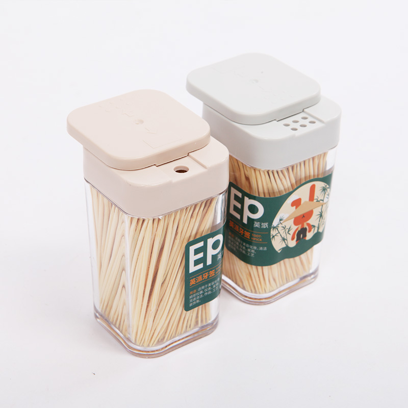 EP-8232方形透明罐装牙签